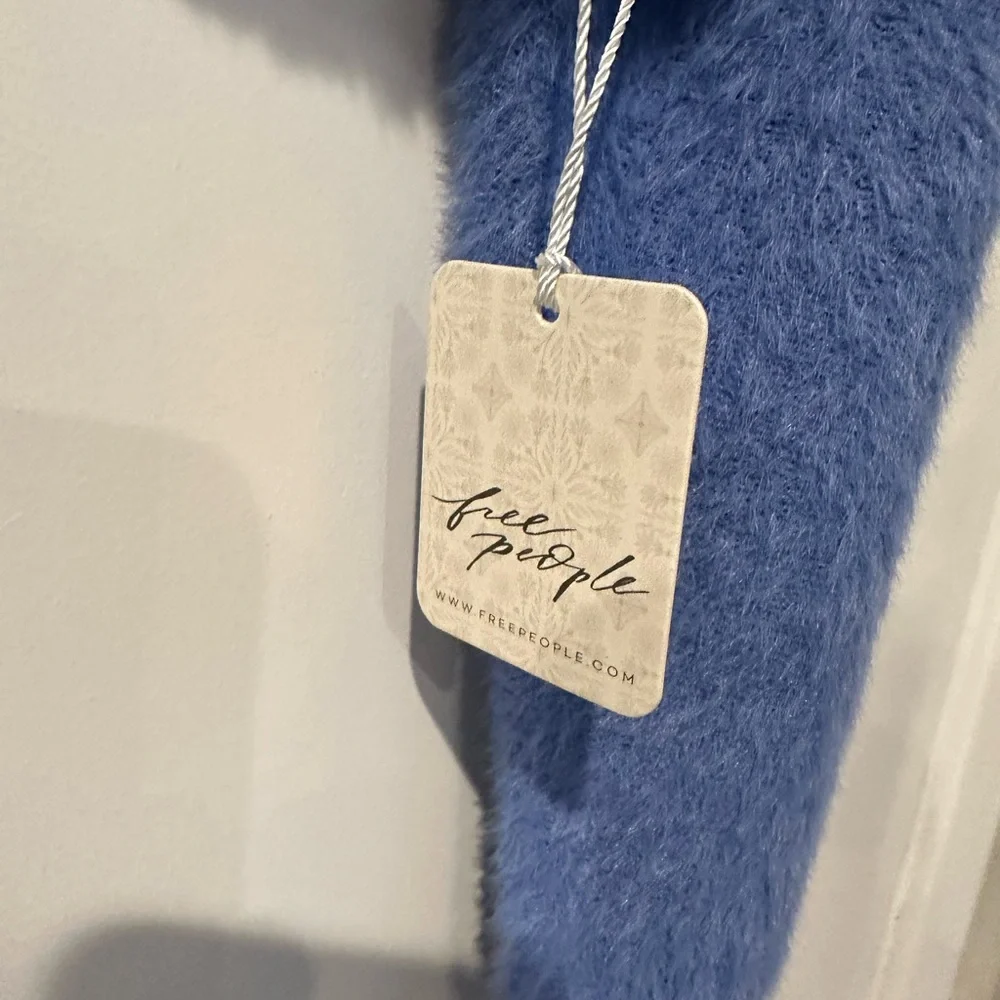 NWT Free People / FP One Cirilla sweater in Blue Iris / new;flawless - Picture 8 of 16